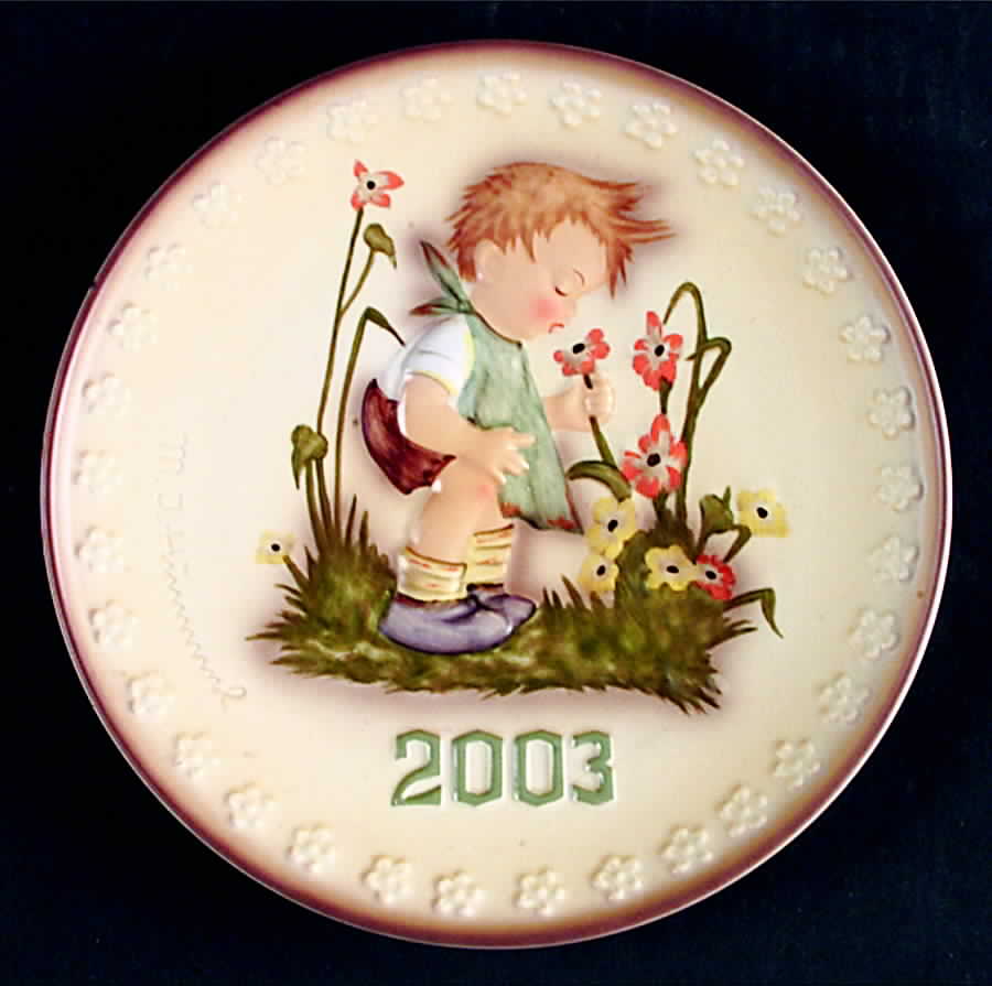 Hummel Annual Plate-Series 2 The Florist - No Box by Goebel-1