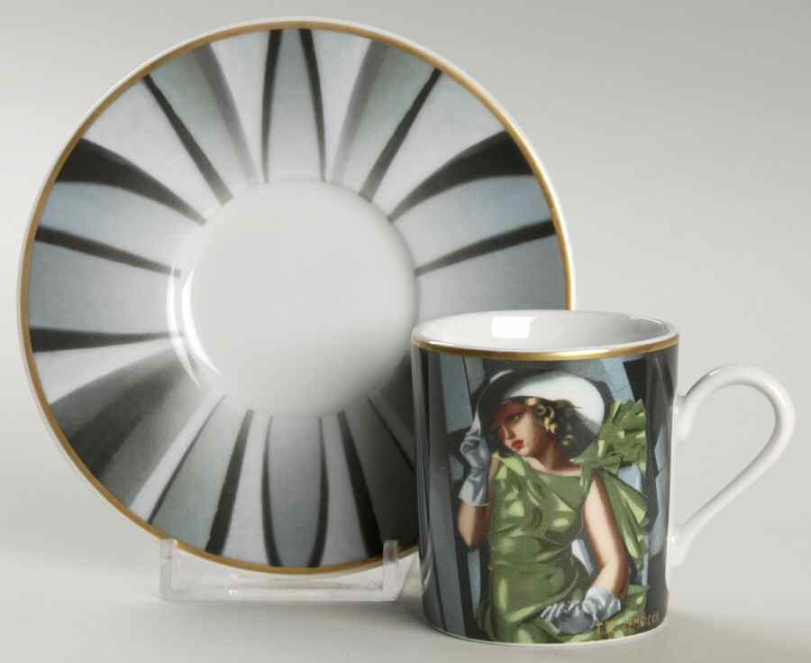 Artis Orbis - Lempicka Young Girl In Green Espresso Set - Boxed by Goebel-1