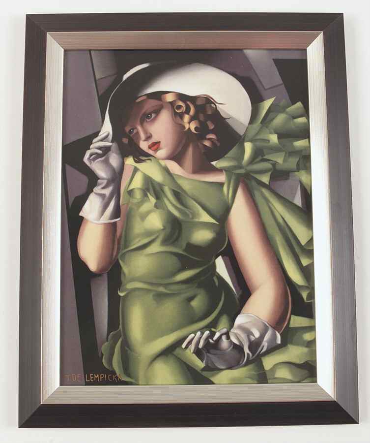 Artis Orbis - Lempicka Young Girl In Green Dress Picture - Boxed by Goebel-1