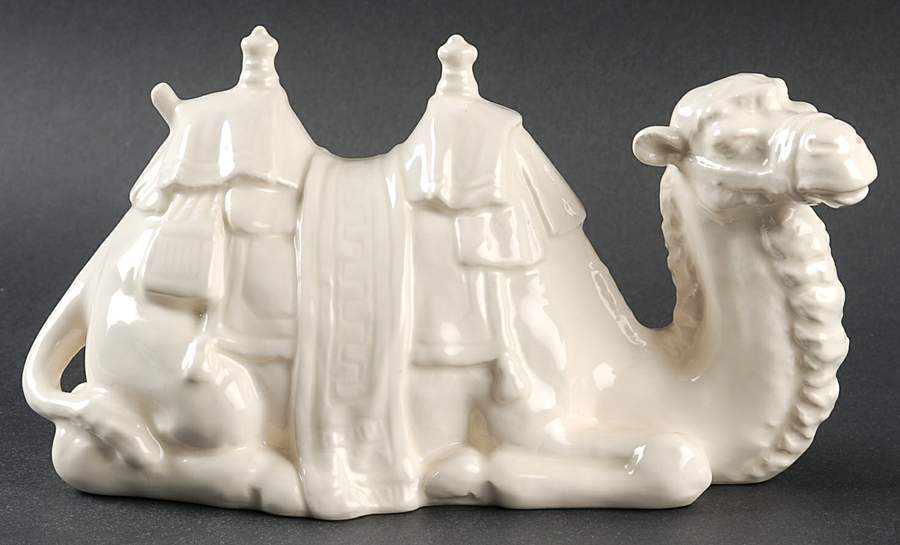 Nativity Camels & Animals Camel-Lying White - Boxed by Goebel-1