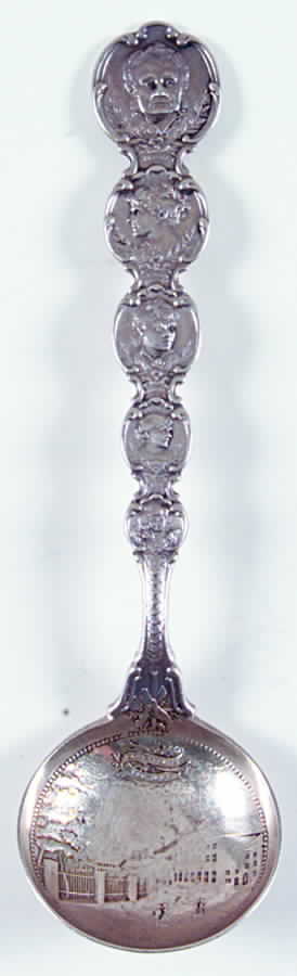 Souvenir Spoons Actor's Fund Fair Park Theatre New York - No Box by Gorham Silver-1