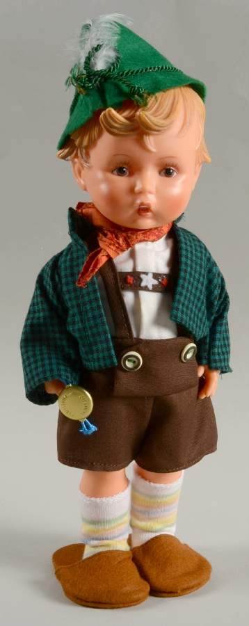 Goebel Hummel Dolls-Vinyl 1700 Hansl-Little Hiker - No Box by Goebel-1