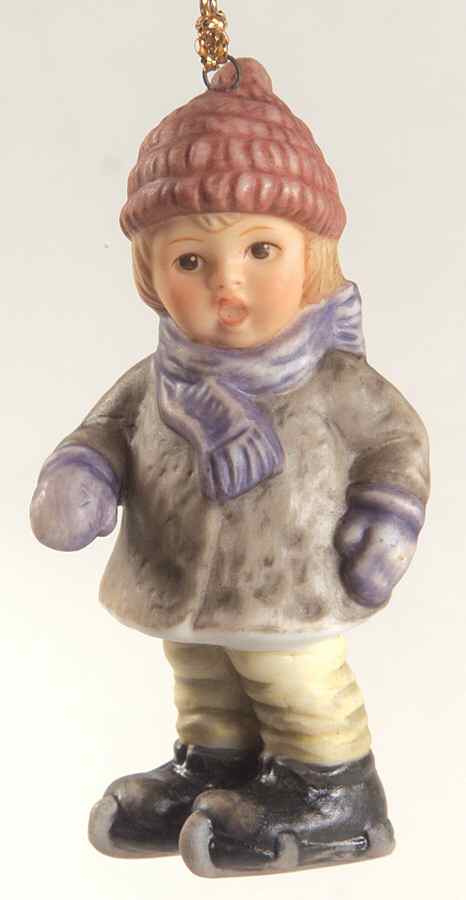 A Berta Hummel Christmas Skating Away - No Box by Goebel-1