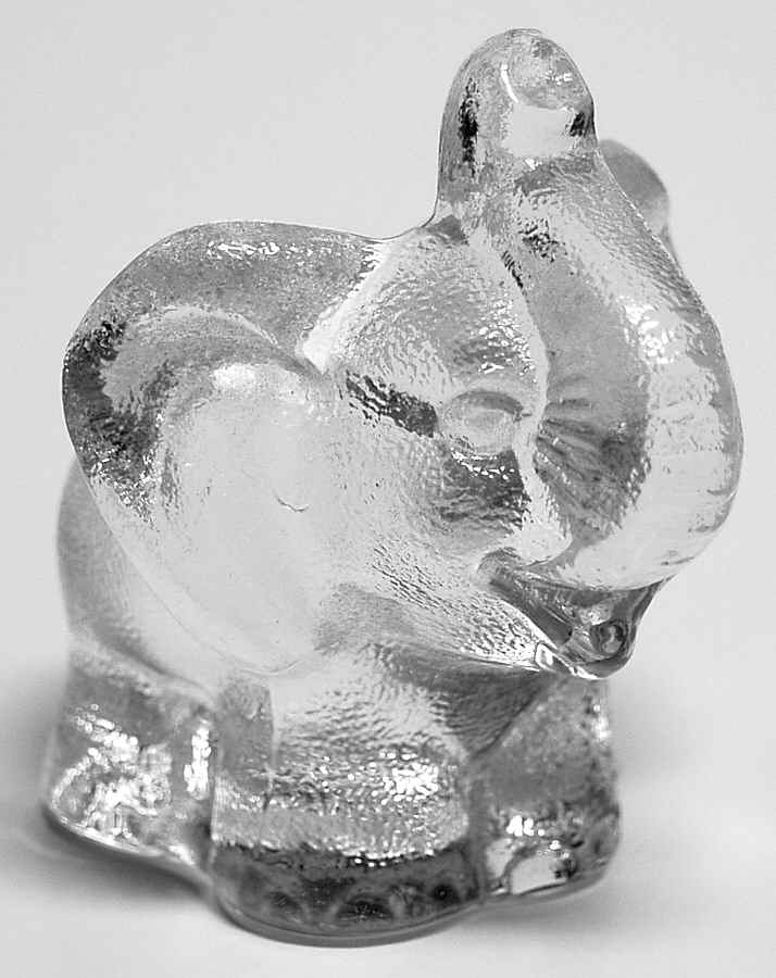 Crystal Animal Figurines Elephant-Clear - No Box by Goebel-1