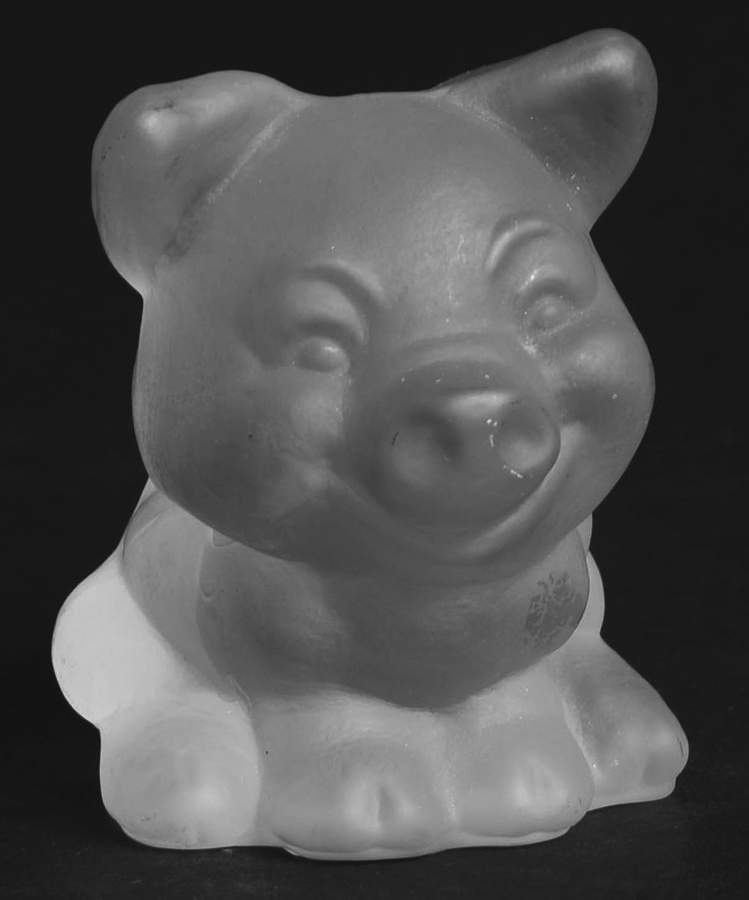 Crystal Animal Figurines Pig-Frosted - Boxed by Goebel-1