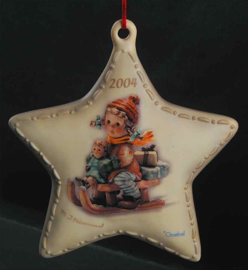 Hummel Puffed Star Ornament Christmas Delivery - With Box by Goebel-1