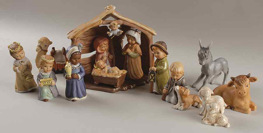 Weihnacht Children's Nativity 14 Piece Boxed Set - Nativity-Set Of 14 by Goebel-1