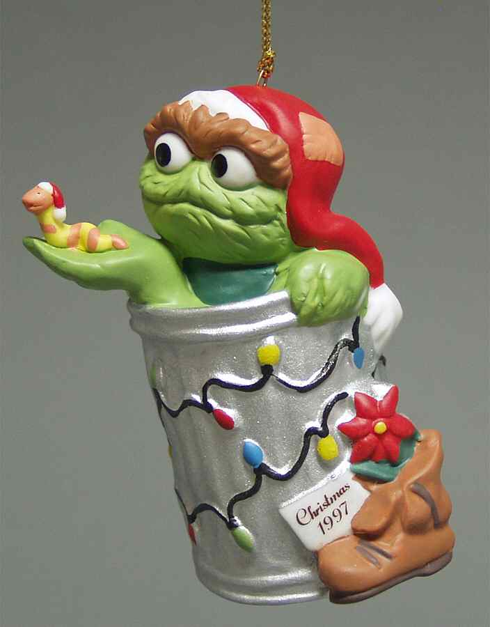 Sesame Street Annual Ornaments Oscar The Grouch - No Box by Grolier-1