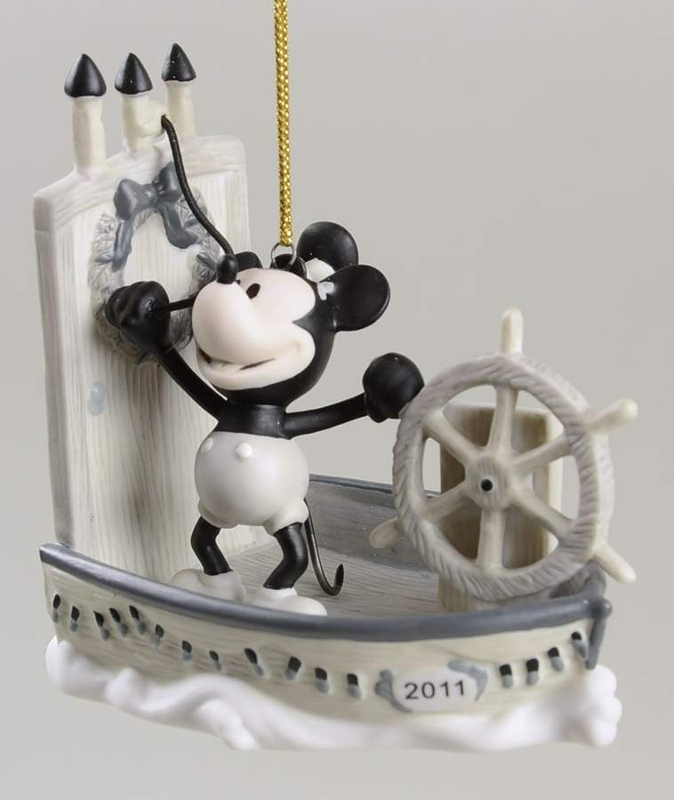 Disney Annual Ornaments Mickey Mouse Steamboat Willie - No Box by Grolier-1