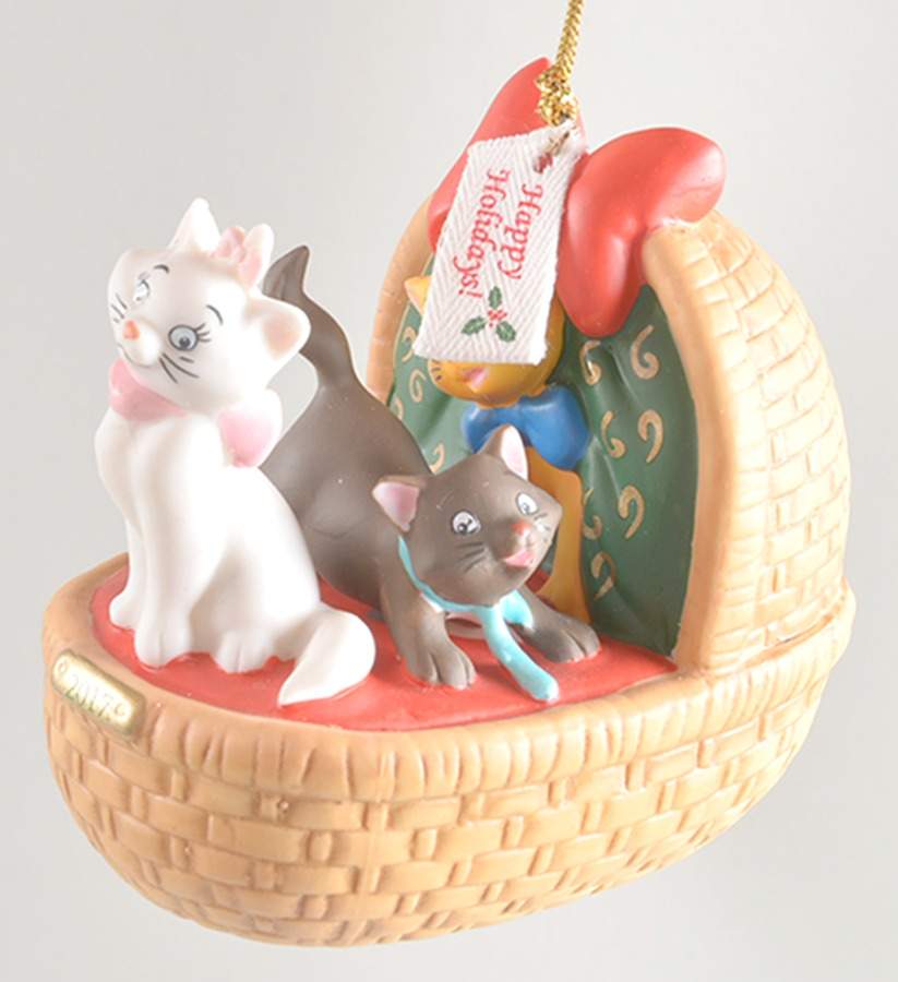 Disney Annual Ornaments Marie, Toulouse & Berlioz-Aristocats - Boxed by Grolier-1