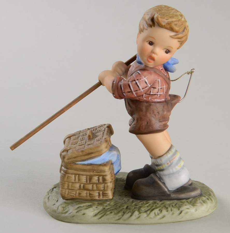 A Breath of Spring-Berta Hummel Fishing For Trouble - No Box by Goebel-1