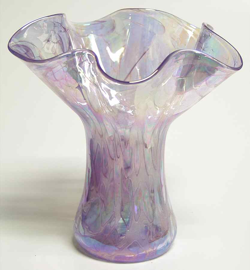 Ruffle Vase Lavender Mini - Boxed by Glass Eye Studio-1