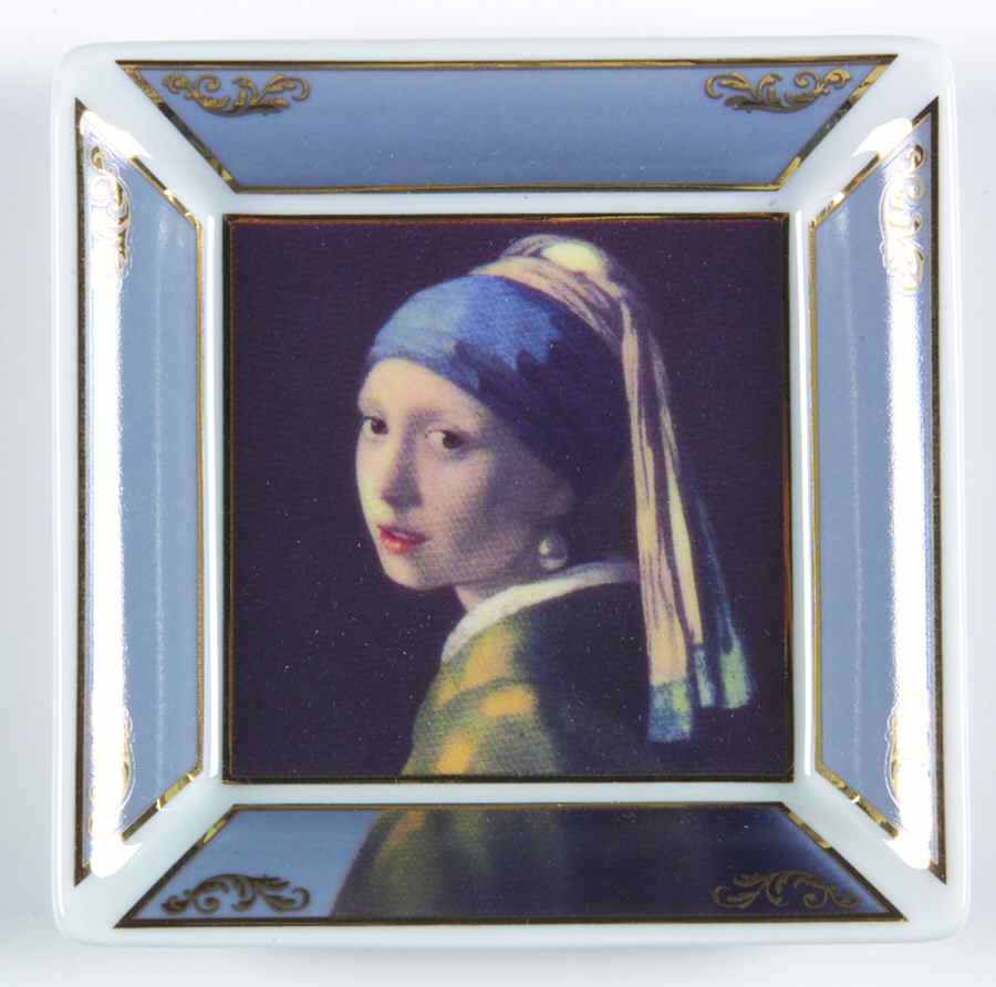 Artis Orbis-Jan Vermeer Girl With Pearl Earring-Mini Tray - Boxed by Goebel-1