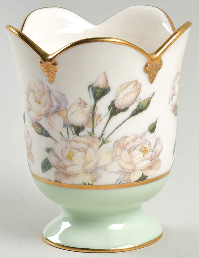 Smithsonian Collection Rose Votive Green - No Box by Goebel-1