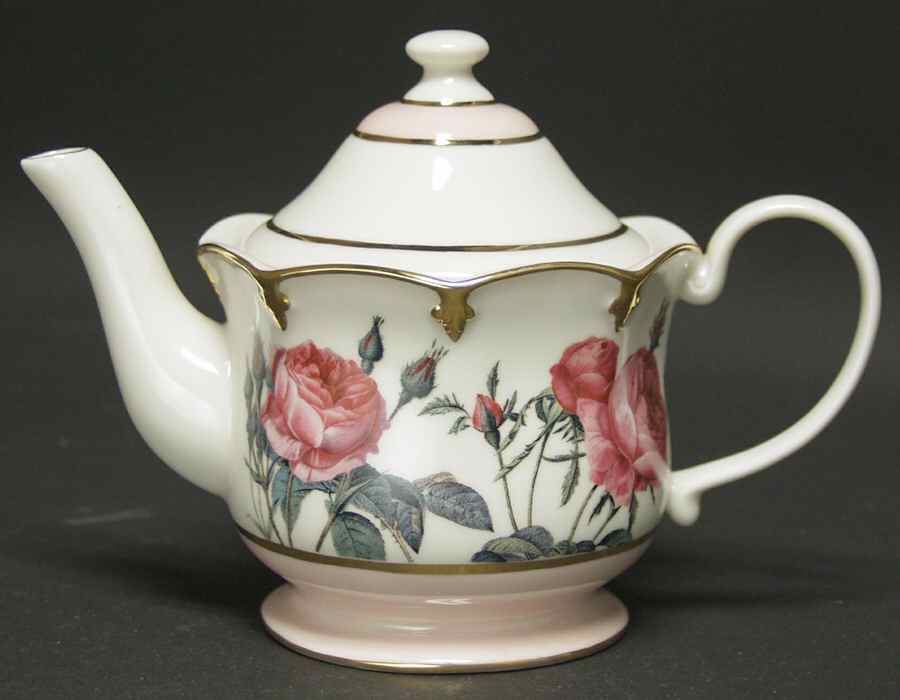 Smithsonian Collection Pink Rose Tea Pot - No Box by Goebel-1