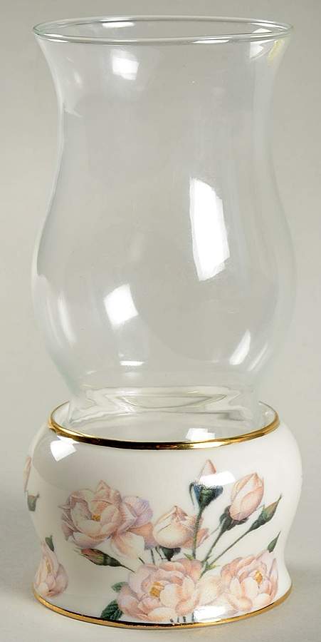 Smithsonian Collection Rose Hurricane Lamp - Boxed by Goebel-1