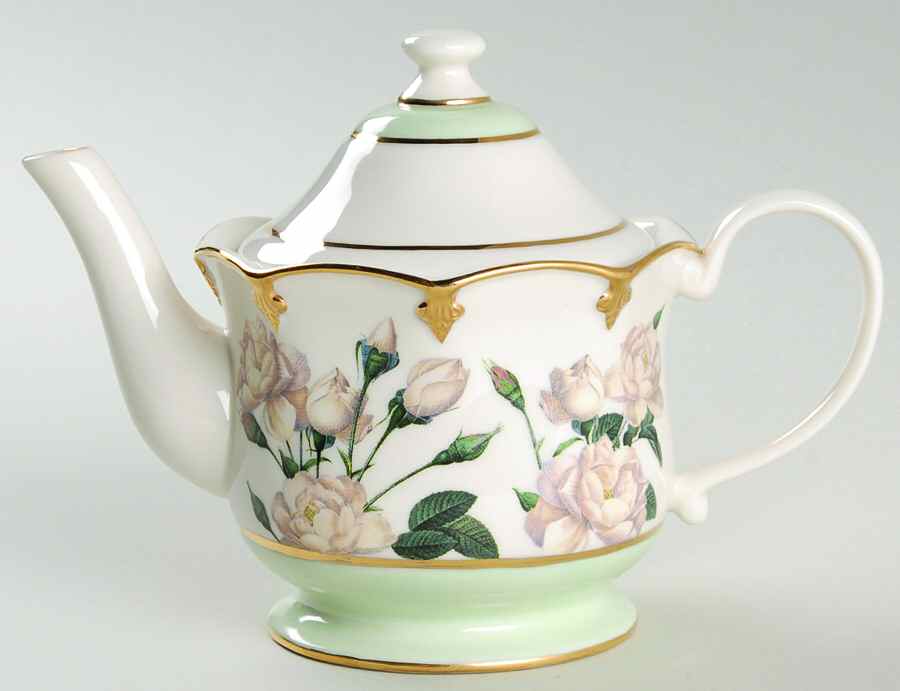 Smithsonian Collection White Rose Tea Pot - Boxed by Goebel-1