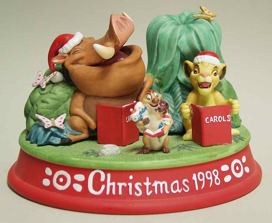 Disney Christmas Figurine Jungle Bells - No Box by Grolier-1