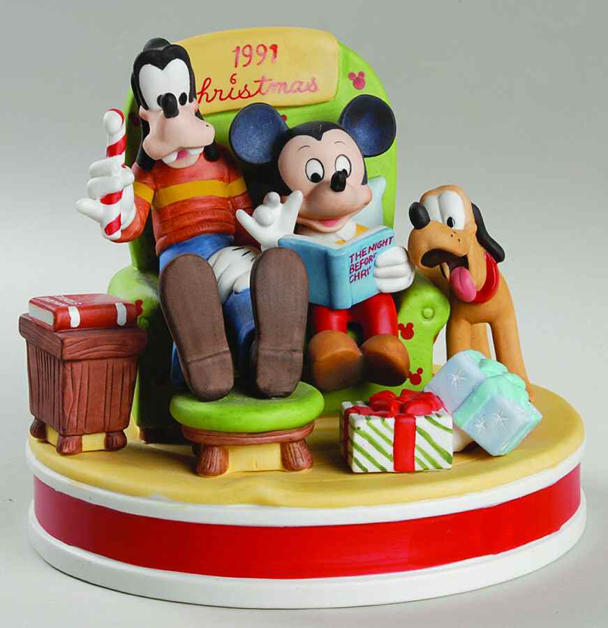 Disney Christmas Figurine The Night Before Christmas - No Box by Grolier-1