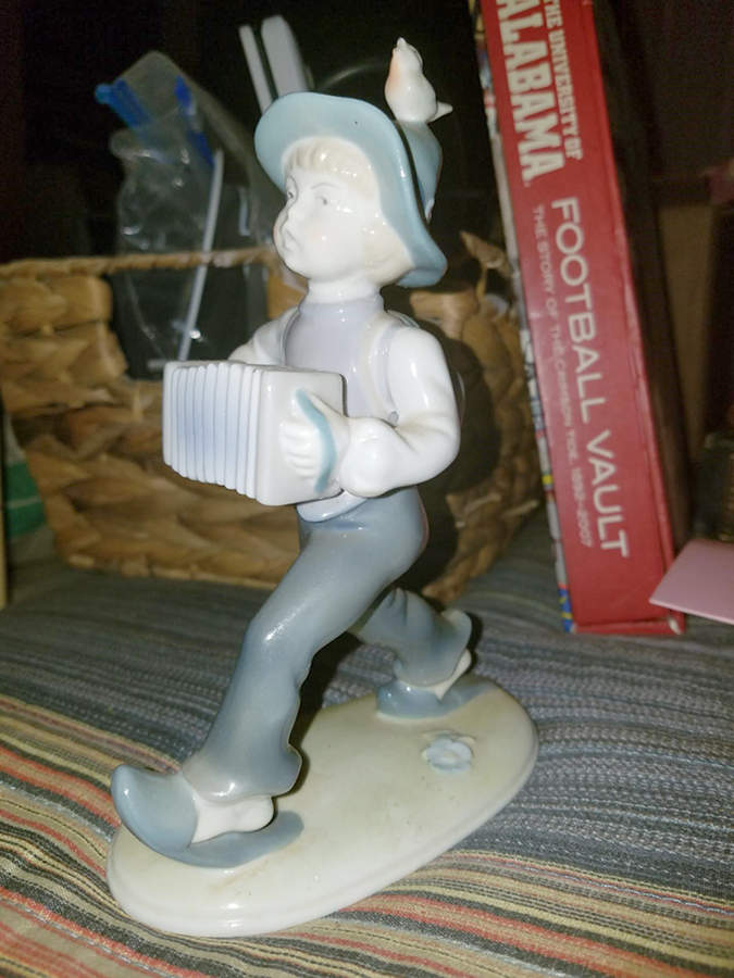Gerold Porzellan Figurine Boy Playing Accordion - No Box by Gerold Porzellan-1
