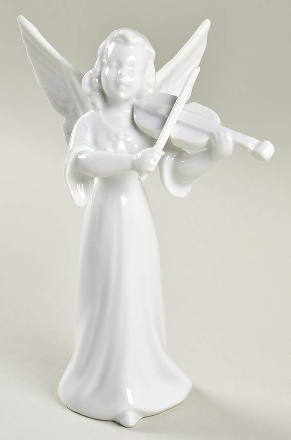 Gerold Porzellan Figurine Angel With Violin - No Box by Gerold Porzellan-1