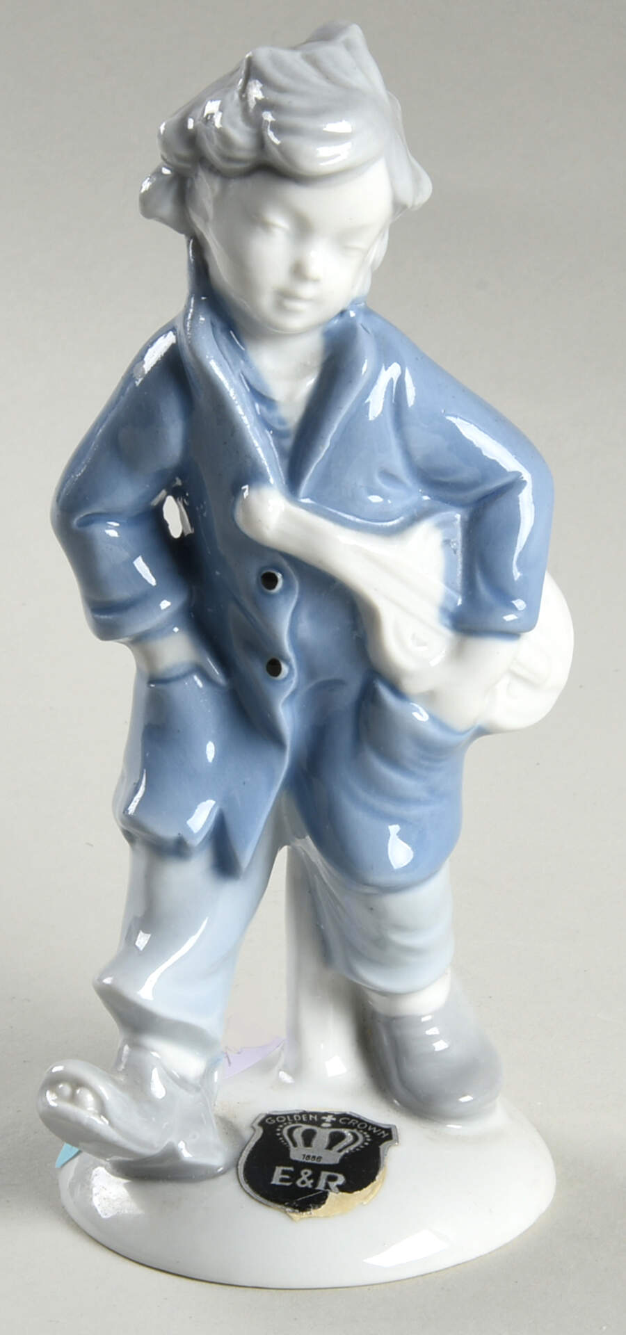 Gerold Porzellan Figurine Boy With Violin - No Box by Gerold Porzellan-1