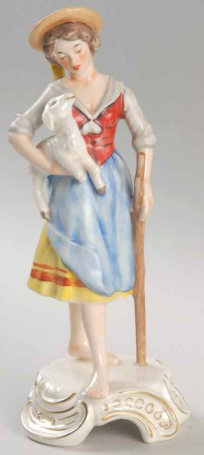 Gerhard Bochmann Figurines Girl With Sheep - No Box by Goebel-1