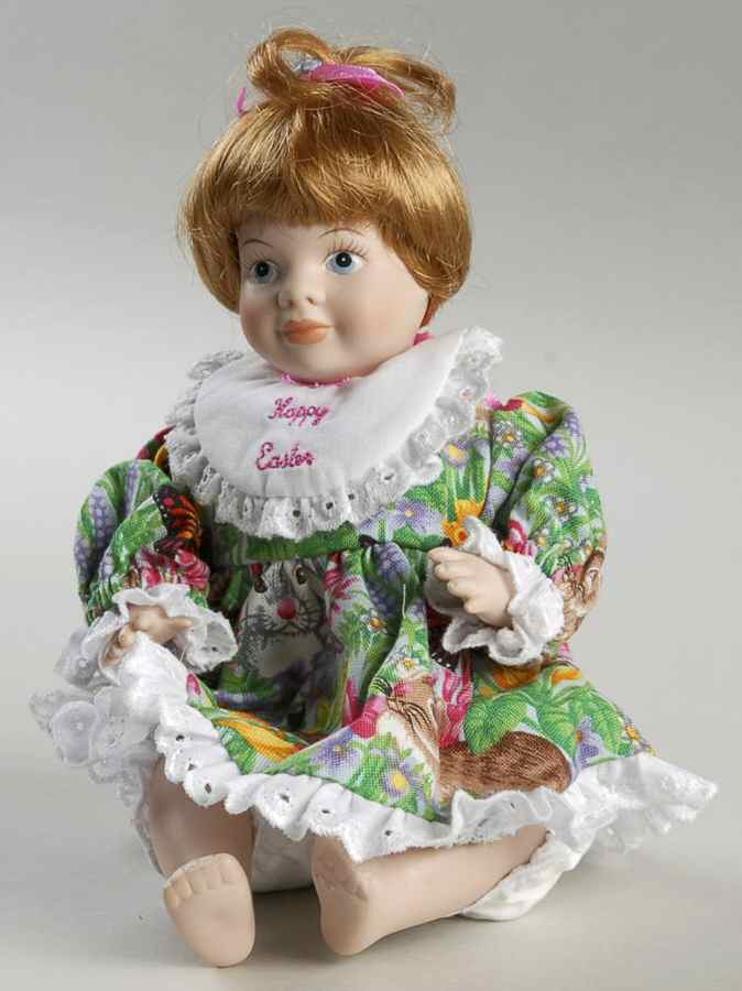 Carol Anne Dolls Happy Easter-Green Dress - Boxed by Goebel-1