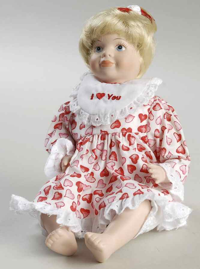 Carol Anne Dolls Happy Valentine's Day-Red Dress - Boxed by Goebel-1