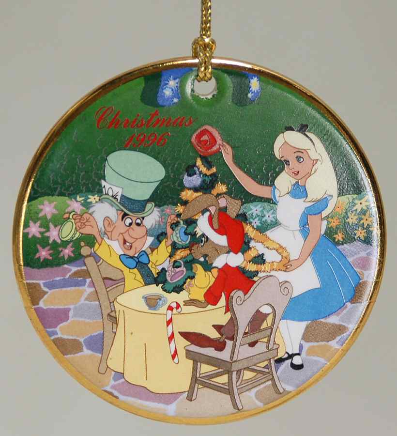 Disney Annual Ornaments-Flat Christmas In Wonderland - Boxed by Grolier-1
