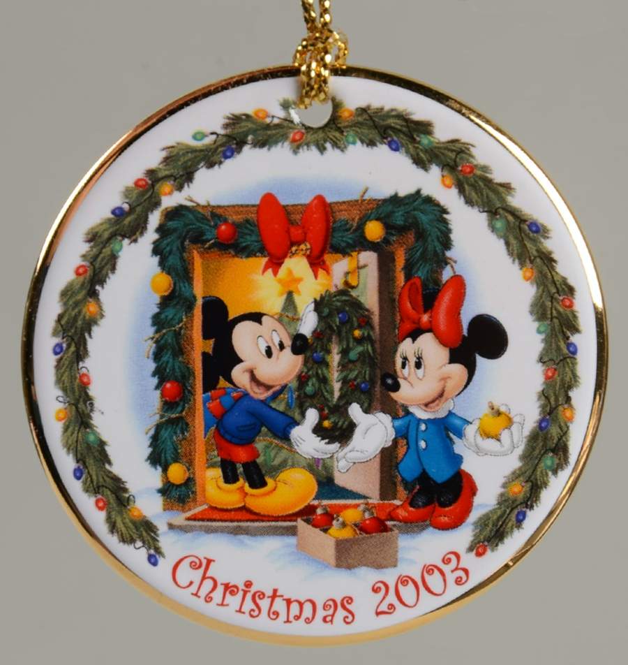 Disney Annual Ornaments-Flat Home For The Holidays - No Box by Grolier-1