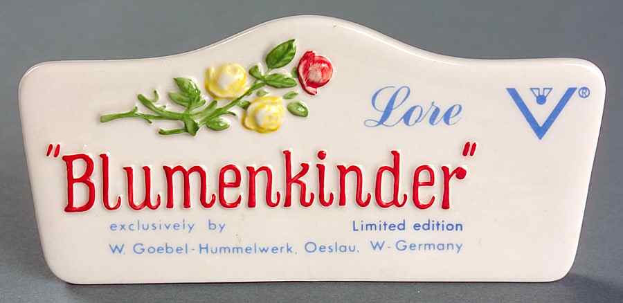 Advertising Signs Blumenkinder,Stylized Bee - Advertising Signs by Goebel-1