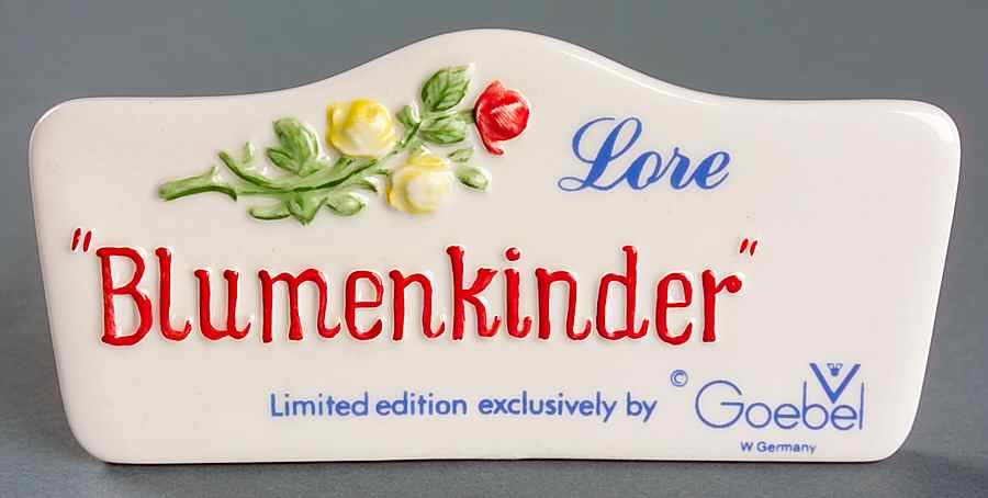 Advertising Signs Roses,Lore,Goebel Logo On White - Advertising Signs by Goebel-1