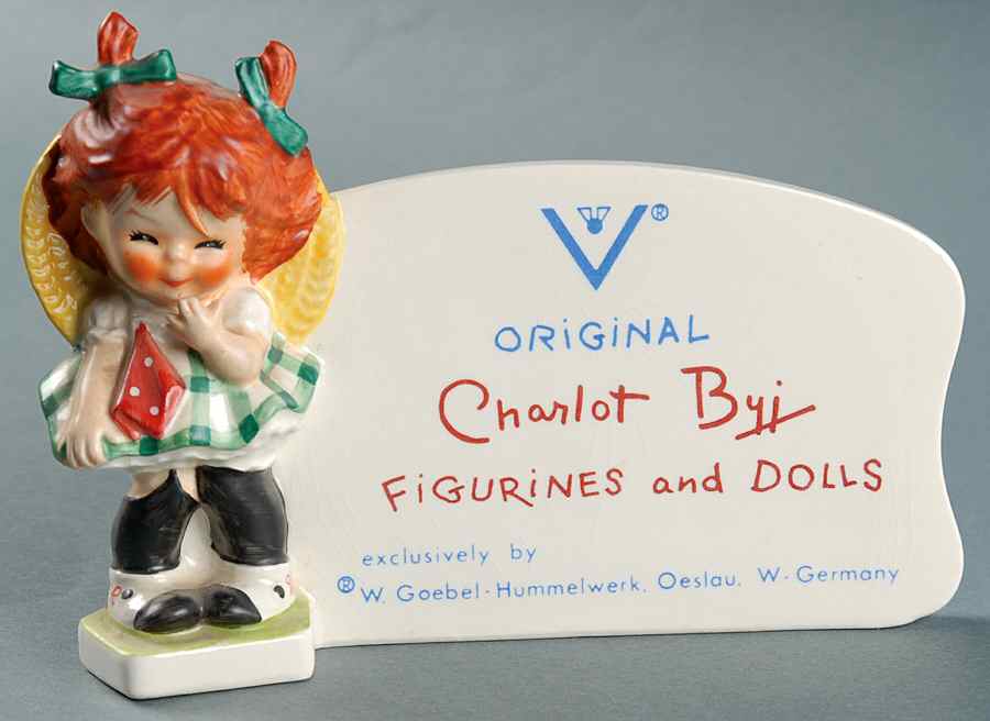 Advertising Signs Red Head-Charlot Byj -Stylized Bee - Advertising Signs by Goebel-1