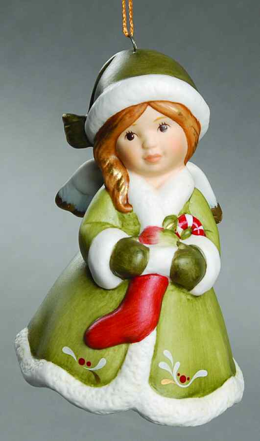 Angel Bell Ornaments Angel Sweets-Green - No Box by Goebel-1