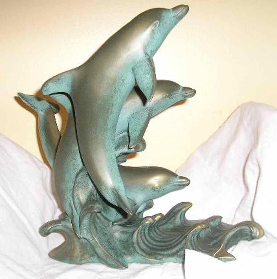 Bronze Figurines Ocean Dancers - No Box by Gorham Silver-1