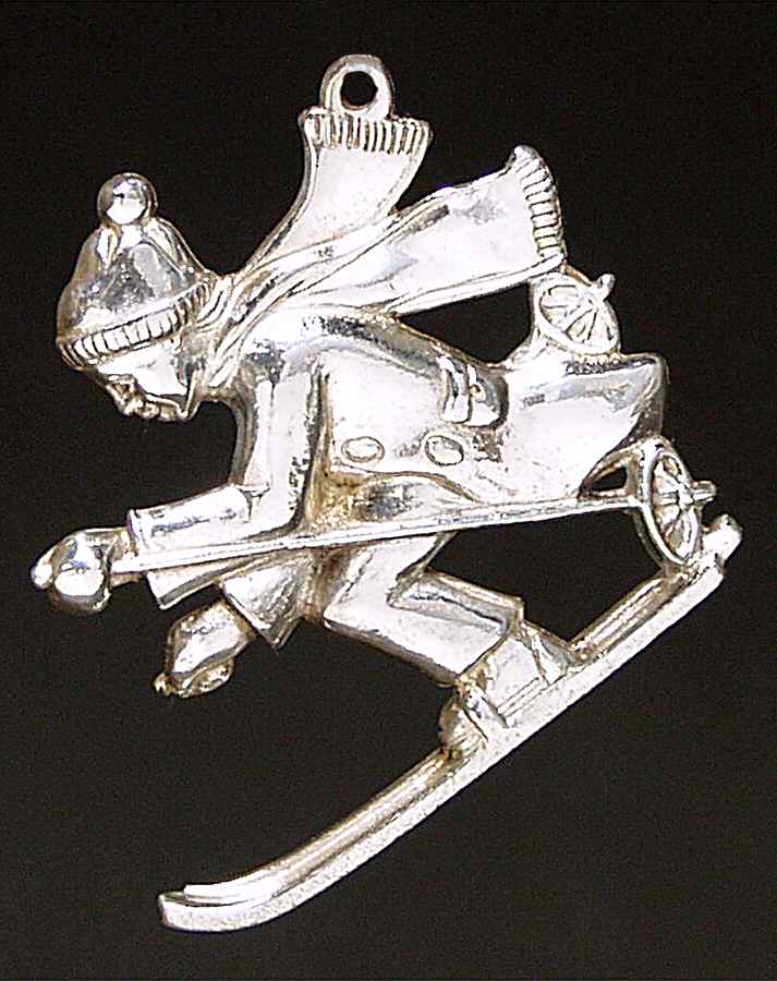 Christmas in the Country Skier - No Box by Gorham Silver-1