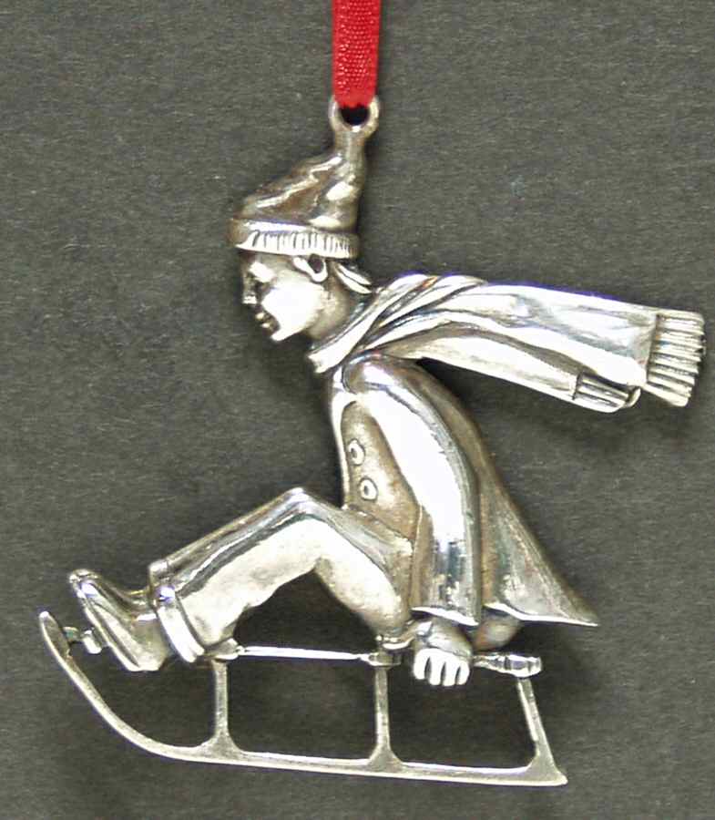 Christmas in the Country Sledder - No Box by Gorham Silver-1