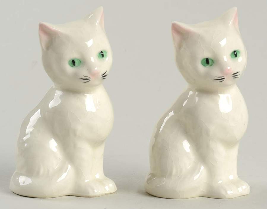 Goebel Figural Salt & Pepper Sitting Kittens - No Box by Goebel-1