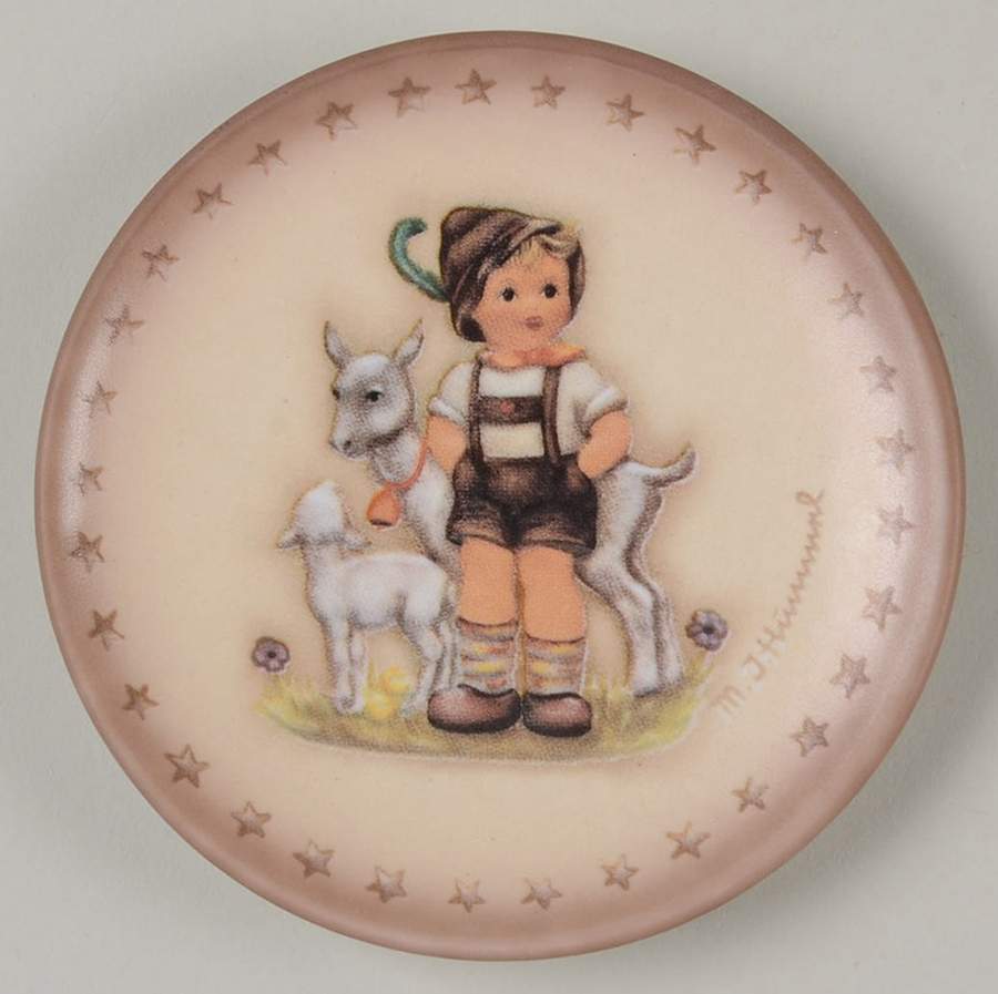 Miniature Annual Plate Little Goat Herder - No Box by Goebel-1
