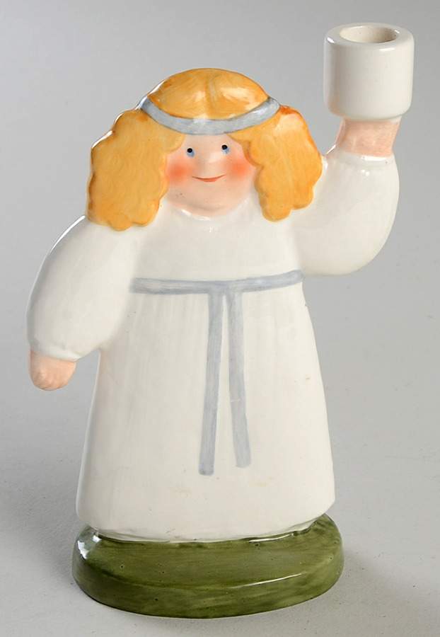 Lisa Larson Candleholder Angel - No Box by Goebel-1