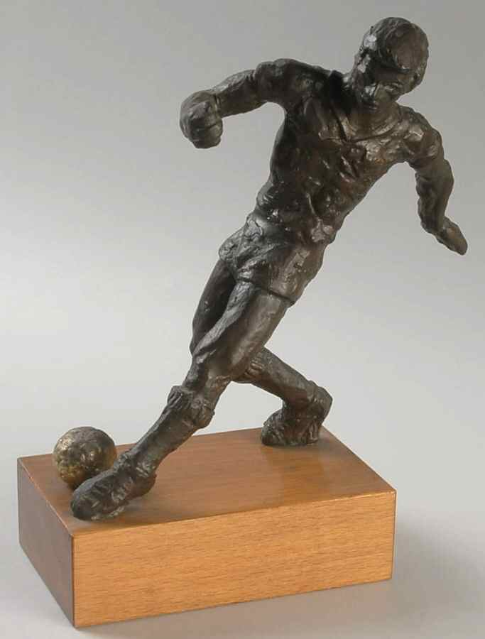 Bronze Figurine Soccer Player - No Box by Goebel-1