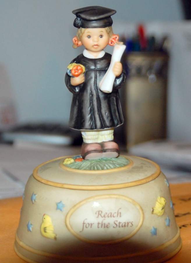Berta Hummel Musicals Grad Wish-Reach For The Stars - Boxed by Goebel-1