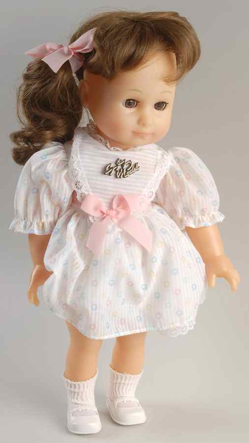 Gotz Doll Girl W/White Bubble Dress - Boxed by Gotz-1