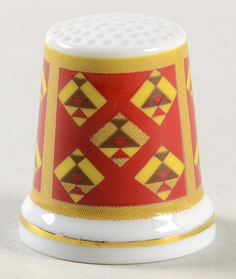 Patchwork Quilt Flower Pot - No Box by Gerold Porzellan-1