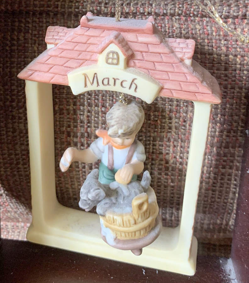 A Year of Berta Hummel March-Spring Cleaning - No Box by Goebel-1