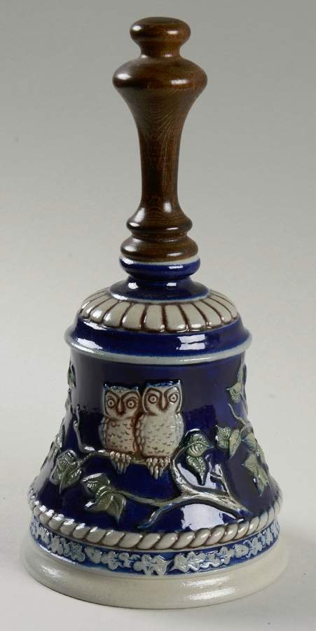 Bavarian Forest Series Owls-Bell - With Box by Goebel-1