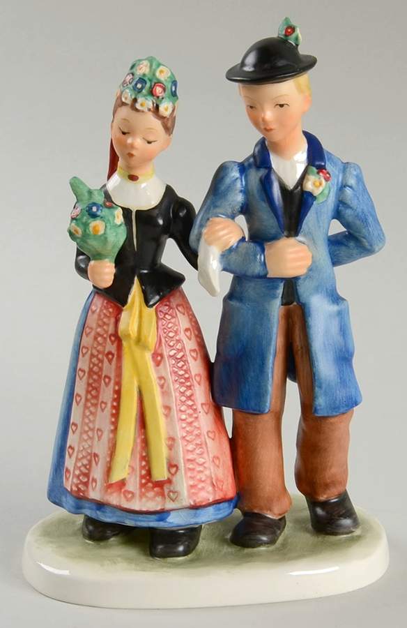 Hahn Figurines Bride And Groom - With Box by Goebel-1