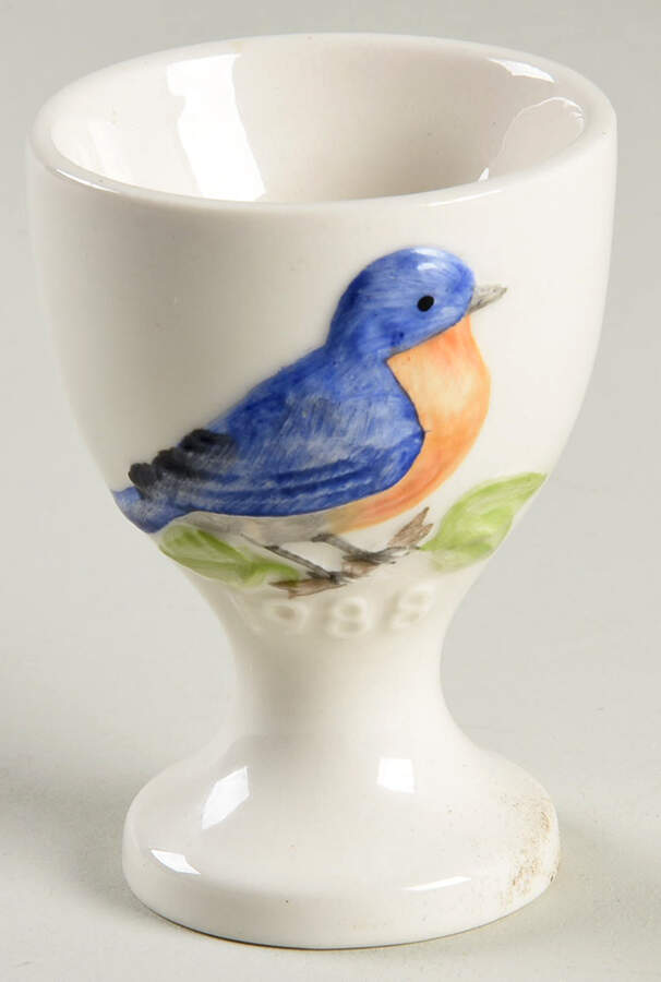 Annual Egg Cups 1988-Bluebird - No Box by Goebel-1