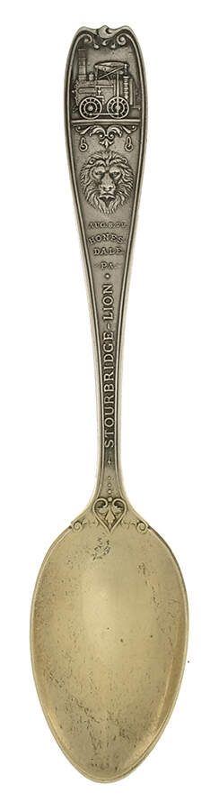 Souvenir Spoons Stourbridge Lion Pa - No Box by Gorham Silver-1